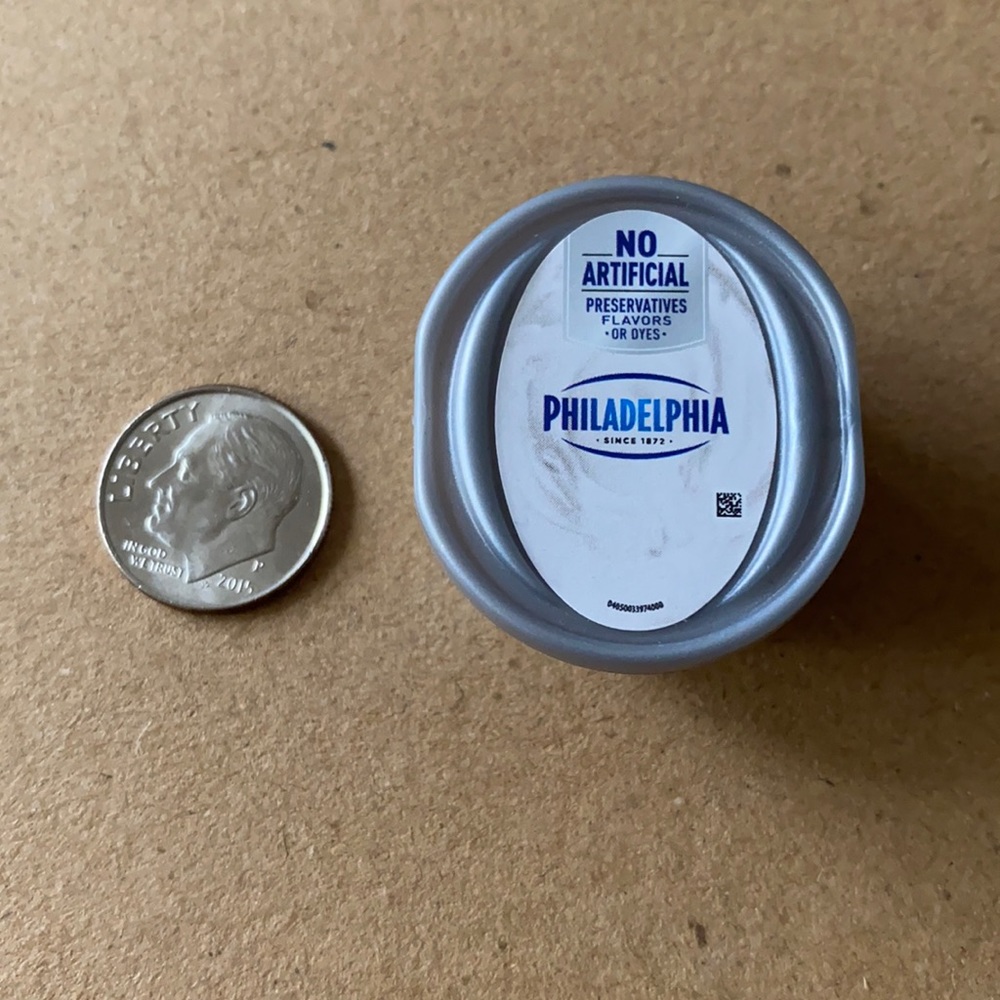 5/$8 Mini Brands Toy: Philadelphia Cream Cheese Tub